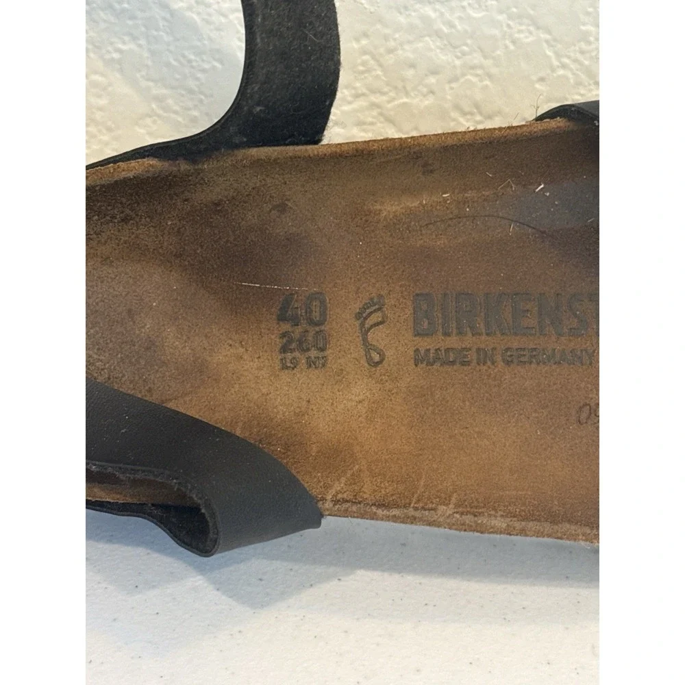 Birkenstock Yara Sandals Womens 40 Ankle Strap Casual Comfort Low Top Flat Brown